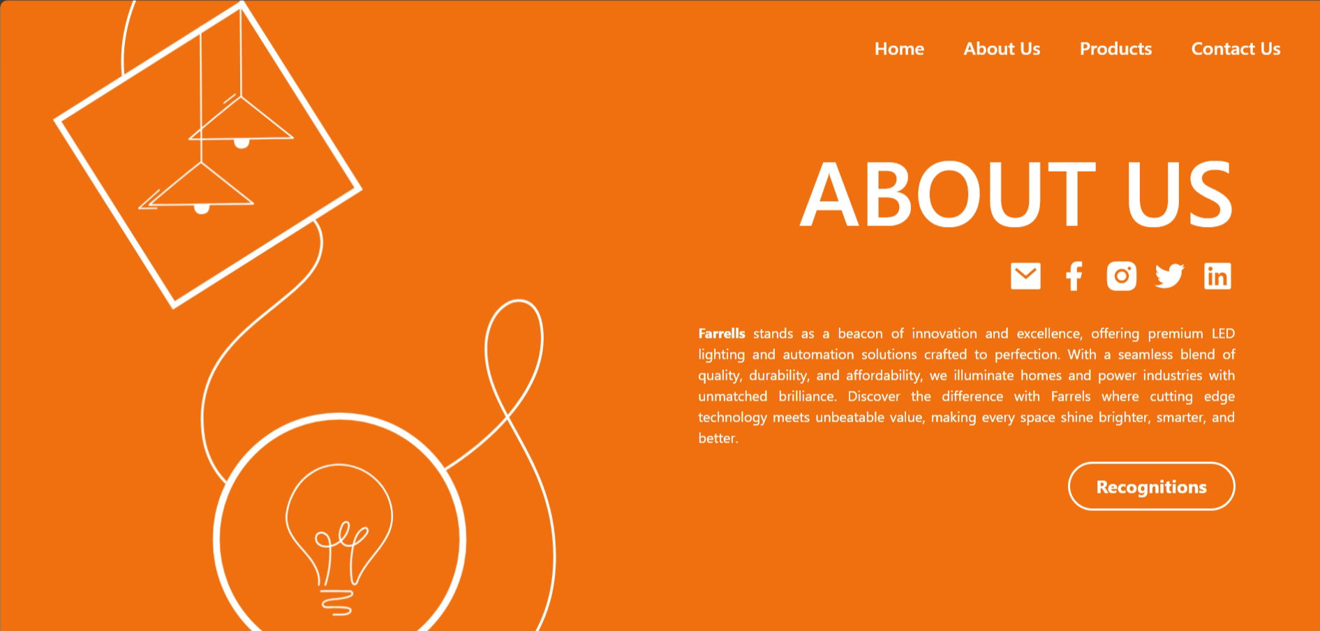 Farrells LED Website Screenshot 3