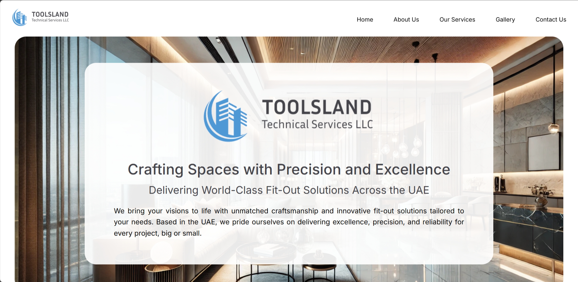 Toolsland Website Screenshot 1