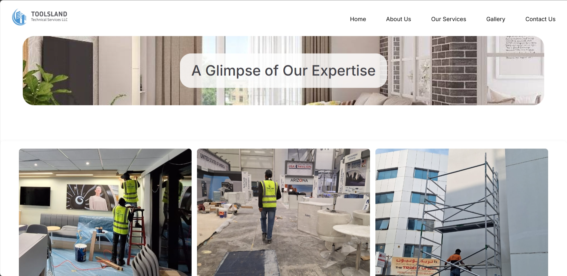 Toolsland Website Screenshot 2