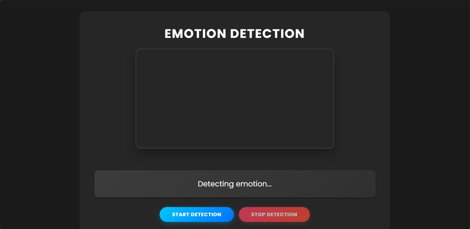 Emotion-based Playlist Creator Screenshot 2