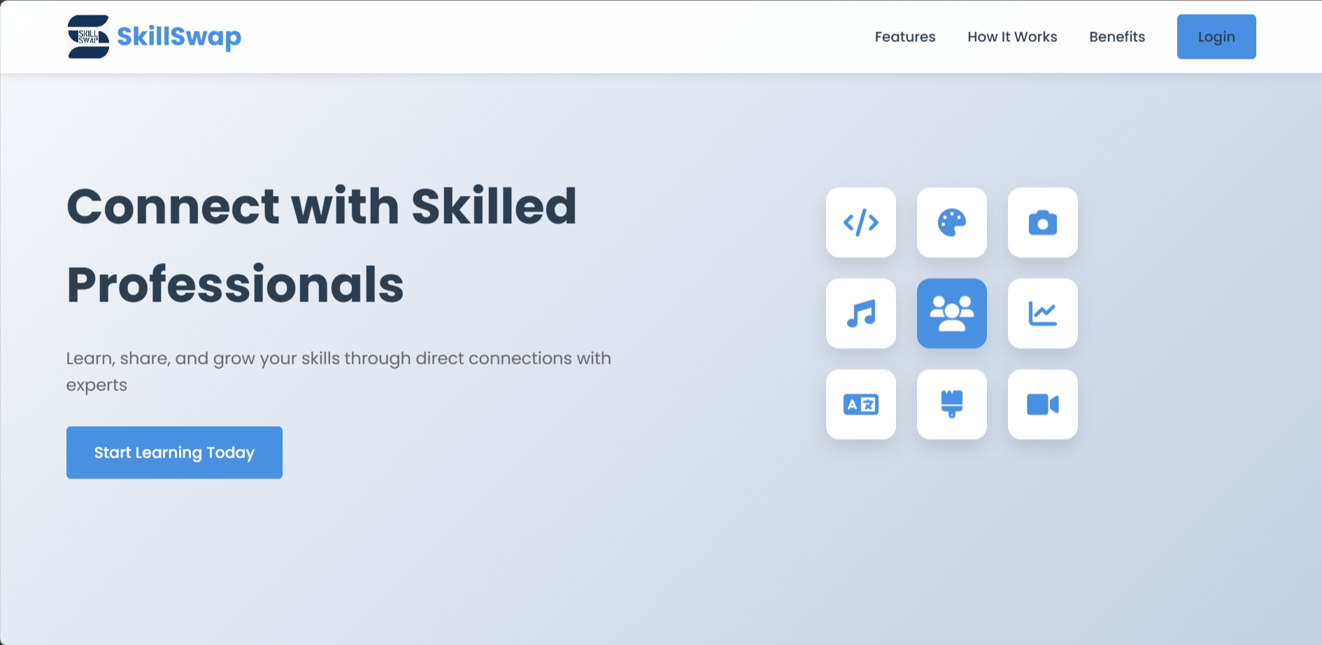Skill Swap App Screenshot 1