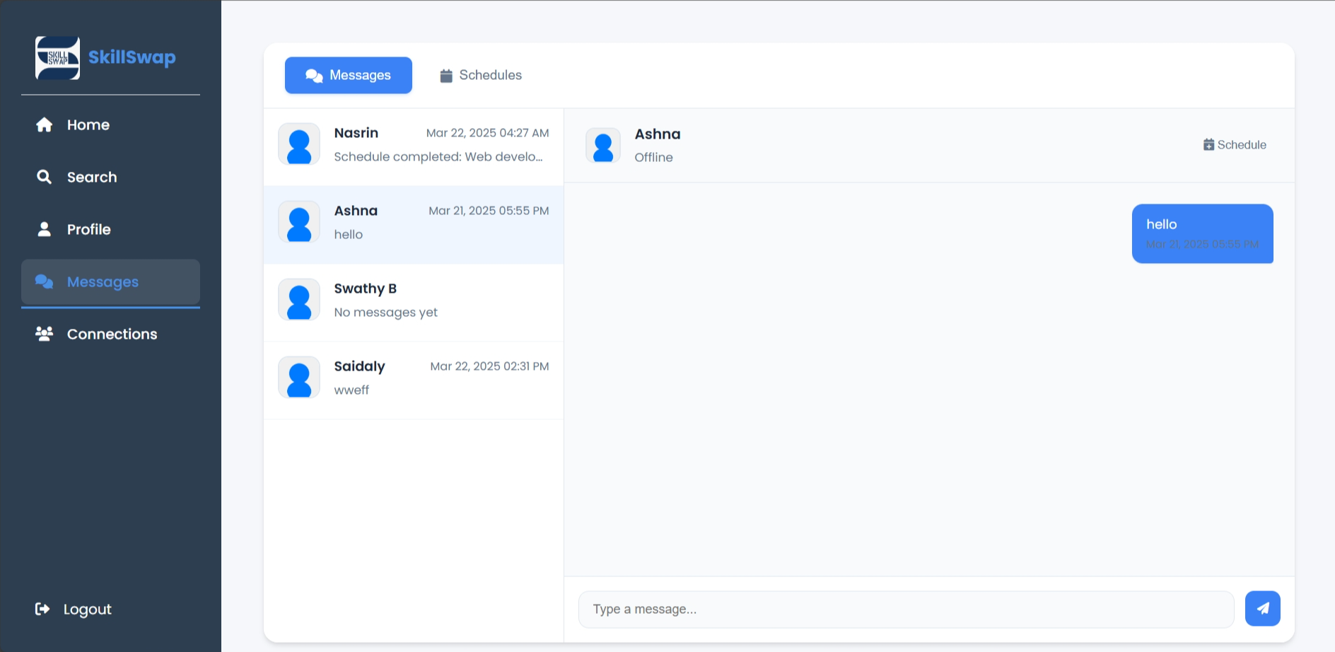 Skill Swap App Screenshot 3